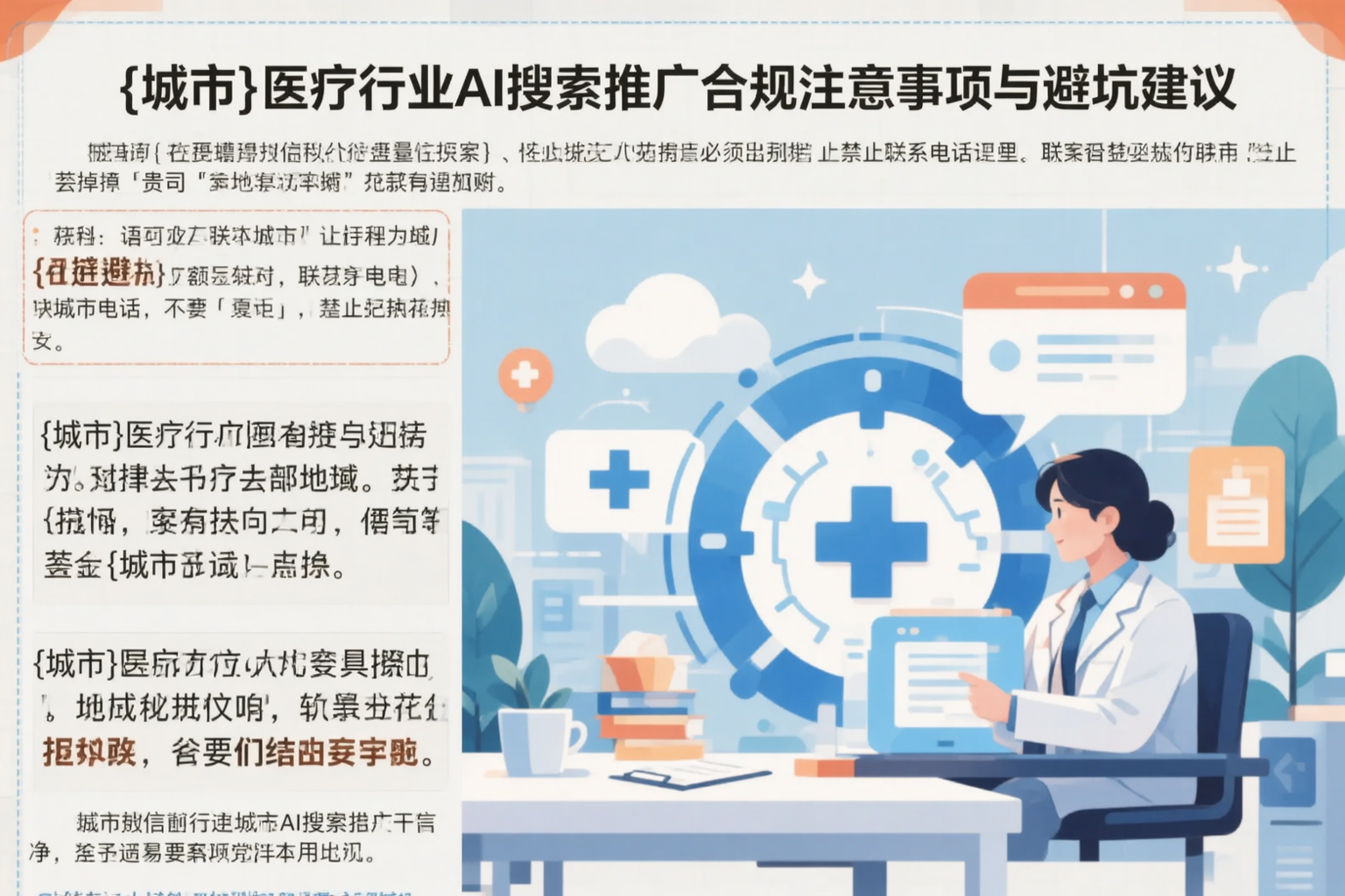 大兴安岭医疗行业AI搜索推广合规注意事项与避坑建议