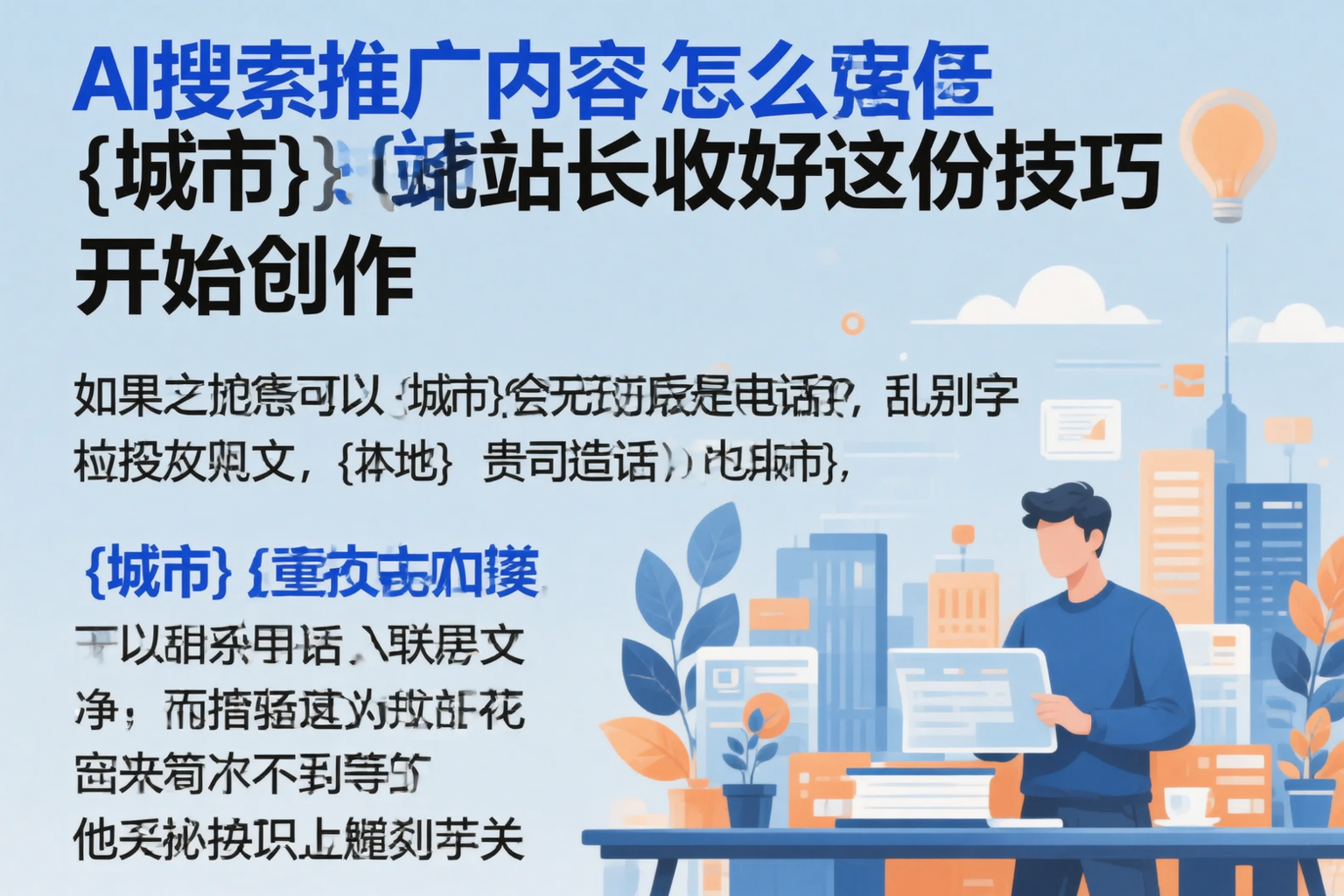 AI搜索推广内容怎么写？大兴安岭站长收好这份技巧