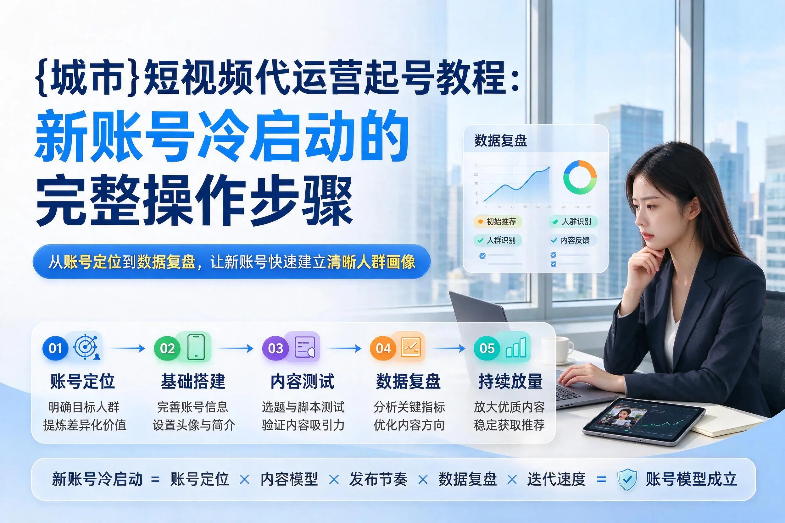 大兴安岭短视频代运营起号教程:新账号冷启动的完整操作步骤