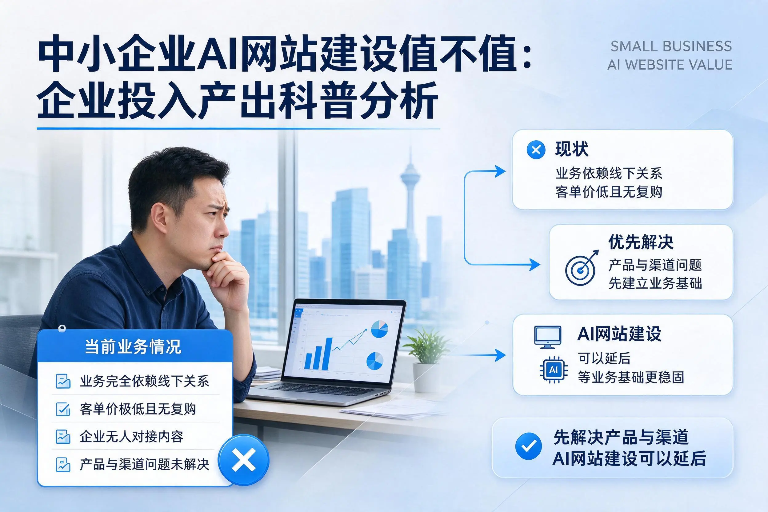 中小企业AI网站建设值不值:大兴安岭企业投入产出科普分析