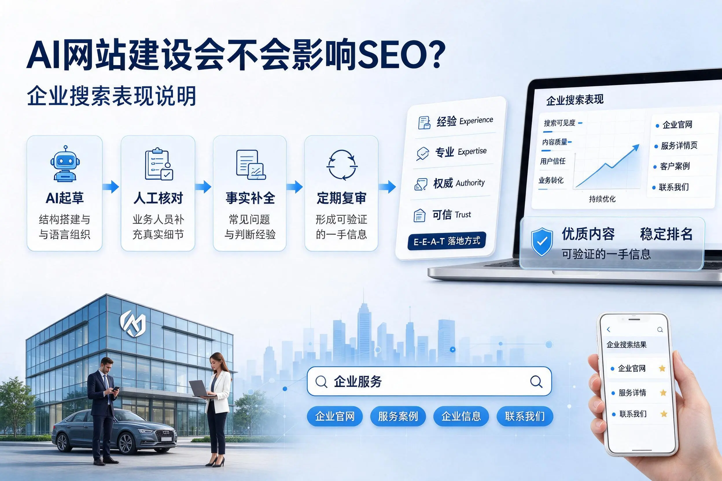 AI网站建设会不会影响SEO?大兴安岭企业搜索表现说明