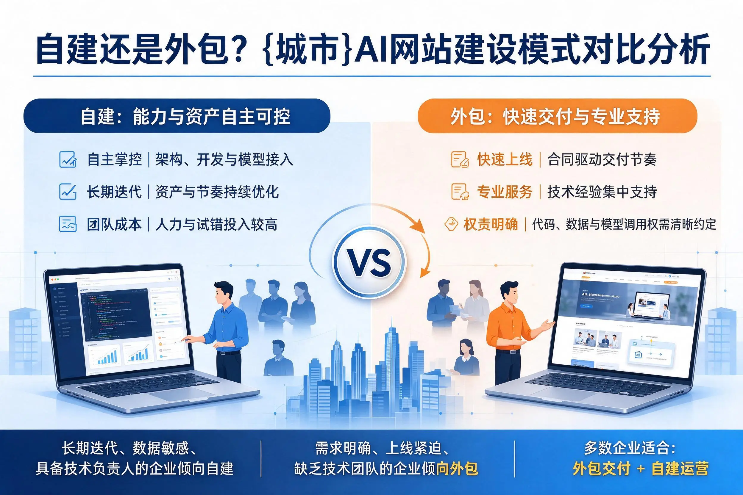 自建还是外包？大兴安岭AI网站建设模式对比分析