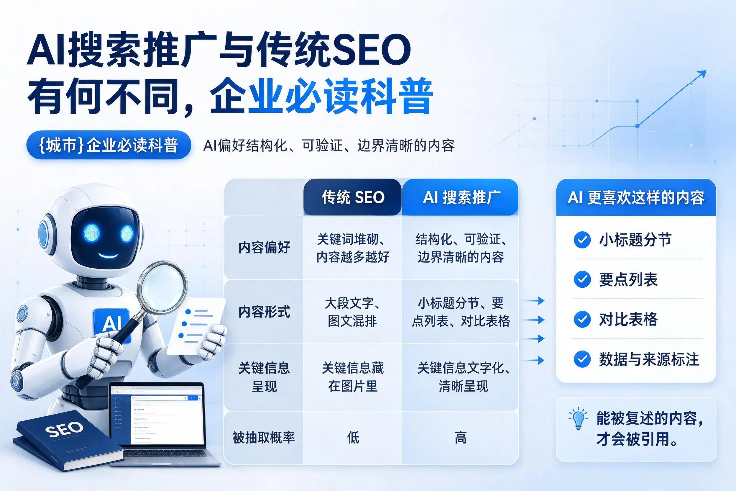AI搜索推广与传统SEO有何不同，大兴安岭企业必读科普